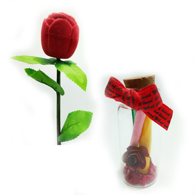 "Artificial  Rose -020 + Message Bottle code-1302 -075 - Click here to View more details about this Product